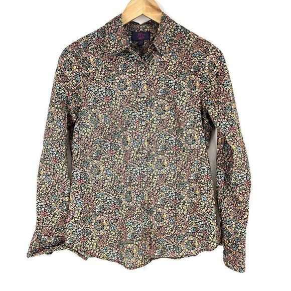J Crew Liberty Shirt Size 2 Women Little Marquess Perfect Floral Button Down Top - Picture 1 of 8